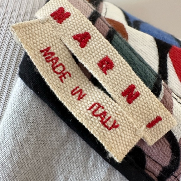 Vintage MARNI fit & flare top bold floral print S-M VG condition - Picture 3 of 8